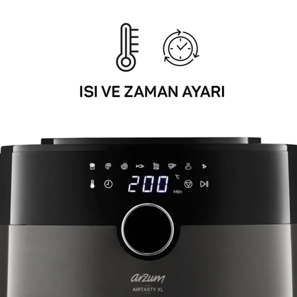 Ar2074 G Airtasty Xl Sicak Hava Fritozu Gumus Sicak Hava Fritozu Arzum Ar2074 G 4885 32 B Kktc - Online Alışveriş Bi Sipariş