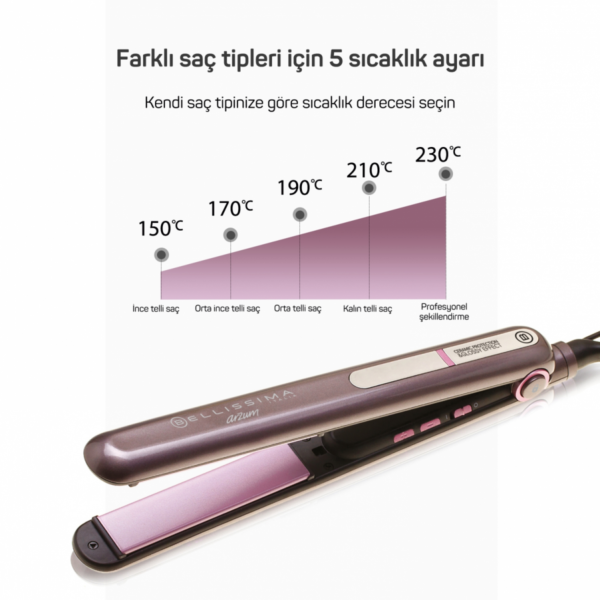 Arzum Bellisima Creativiti Saç Düzleştirici - Pembe - Görsel 2