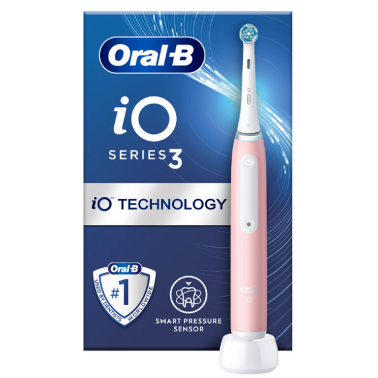 Elektrikli Diş Fırçası BRAUN Oral B iO3 Serisi 3 Manyetik pembe - KKTC Bi Sipariş