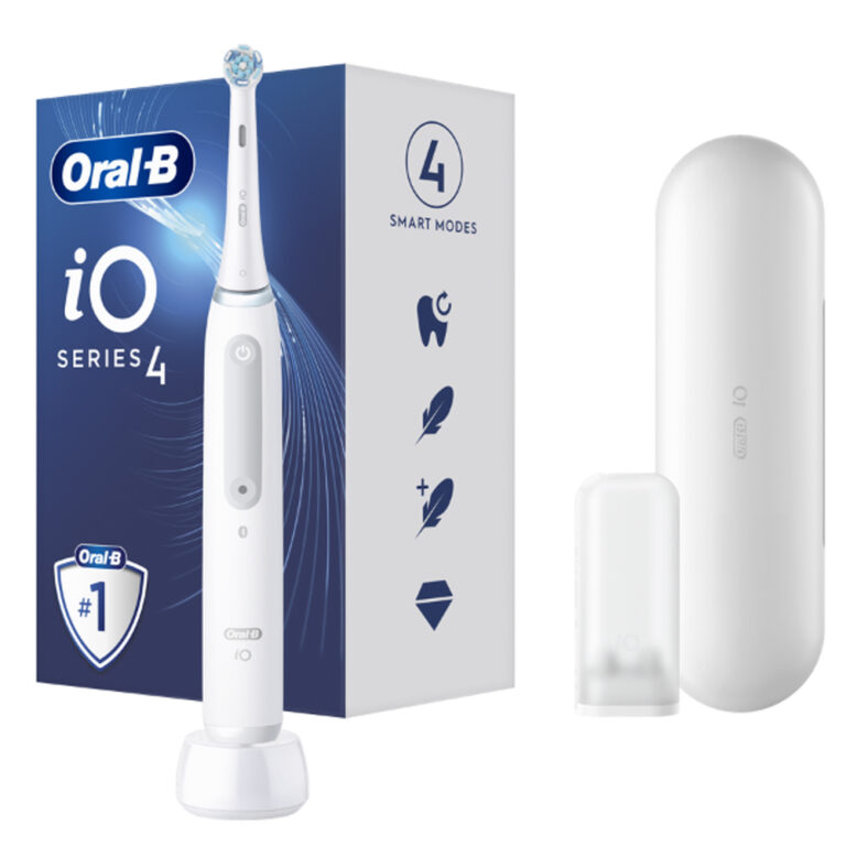 Elektrikli Diş Fırçası BRAUN Oral B iO4 Serisi 4 Manyetik beyaz - KKTC Bi Sipariş