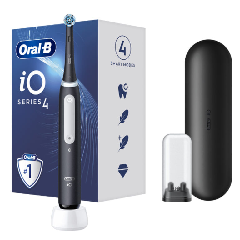 Elektrikli Diş Fırçası BRAUN Oral B iO4 Serisi 4 Manyetik siyah - KKTC Bi Sipariş