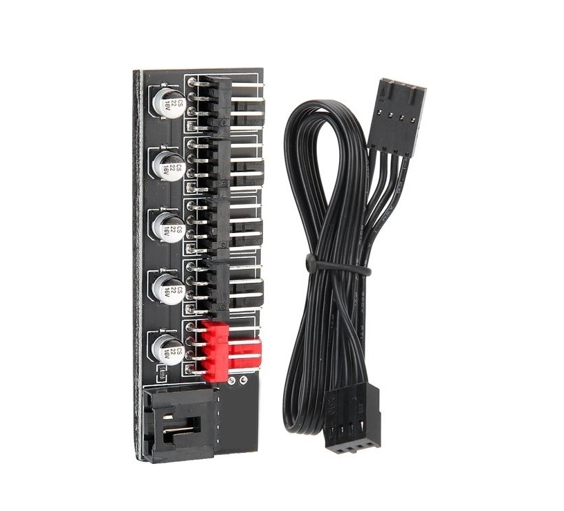 Fan Çoklayici 5 Port Y Pwm Splitter 4 Pin Hub Cpu Kablo Çoğaltici