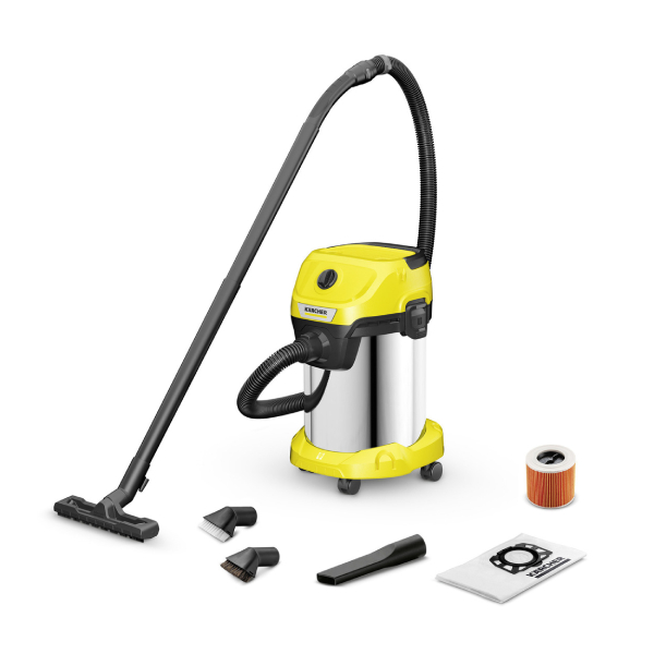 KARCHER WD 3 S V-19/4/20 Kovalı Sıvı ve Katılar İçin Vakumlu Süpürge - KKTC Bi Sipariş - Ev Elektroniği>Elektrikli Süpürge>Toz Torbasız Elektrikli Süpürge