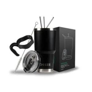 DOZZE Roamer Termos Seyahat Bardağı, 880 ml, Siyah Sürüm