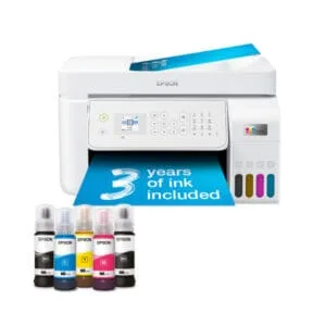 EPSON EcoTank L5316 Çok Fonksiyonlu Wi-Fi Mürekkep Tanklı A4 Yazıcı, 3 Yıla Kadar Mürekkep Dahil, Beyaz
