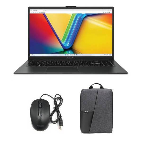 ASUS E1504FA-BQ512CW Vivobook Go 15 Dizüstü Bilgisayar 15.6" Sırt Çantası ve Fare ile