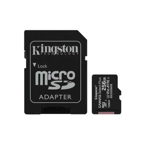 Microsdxc Hafıza Kartı Kingston Canvas Select Plus 256Gb A1 C10 + Adaptör-Κάρτα Μνήμης Microsdxc Kingston Canvas Select Plus 256Gb A1 C10 + Αντάπτορας-Xiaomi-Kktc