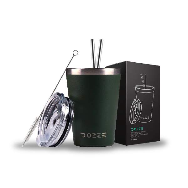 DOZZE Wander Tumbler Seyahat Termosu, 295 ml, Forset Yeşili