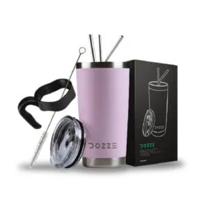 DOZZE Explorer Termos Seyahat Bardağı, 590 ml, Krem Pembesi