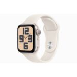 APPLE Smartwatch SE GPS 40mm Starlight Alüminyum Kasa ve Starlight Spor Kordon - Orta/Büyük