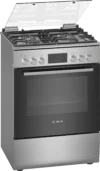 Bosch Seri 4 Bağımsız gazlı ocak Paslanmaz çelik HGB330E50Q