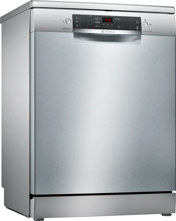 Bosch Seri 4 Solo Bulaşık Makinesi 60 Cm Fırçalanmış Çelik Parmak Izi Bırakmaz Sms45Di10Q - Görsel 1