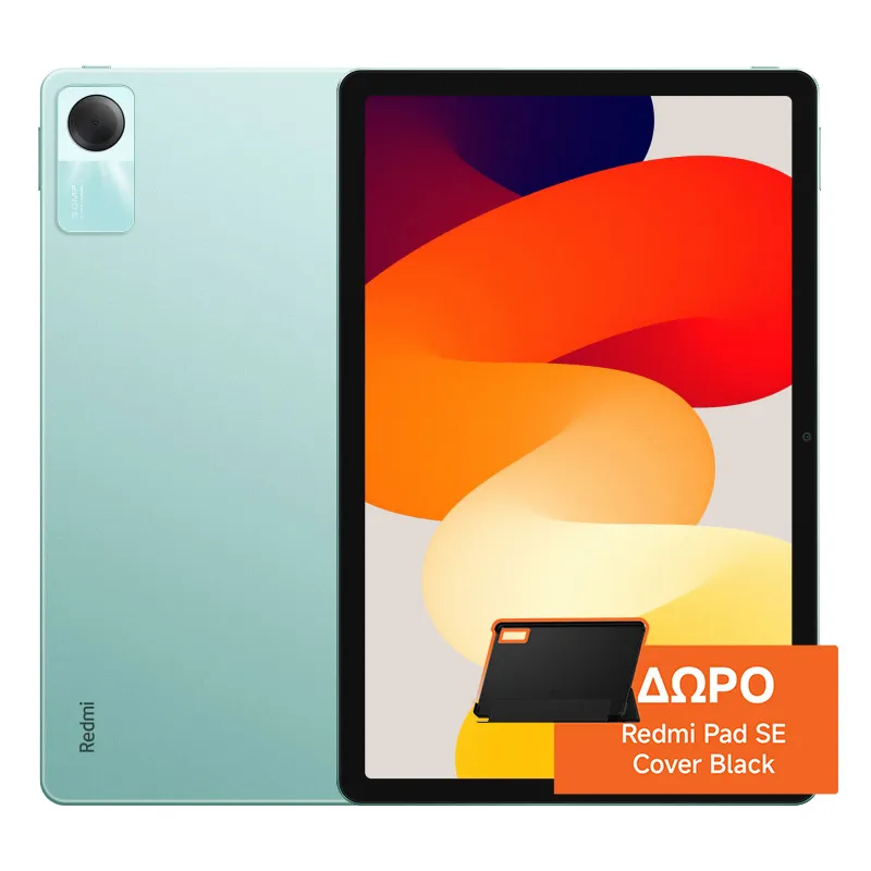 Tablet Redmi Pad SE 11″ 4/128GB Nane Yeşili & HEDİYE Kılıf Siyah