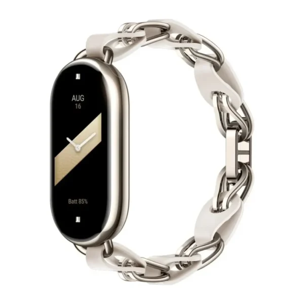 Xiaomi Akıllı Bant 8/9 Zincir Askı Beyaz-Λουράκι Xiaomi Smart Band 8/9 Chain Strap White-Xiaomi-Kktc