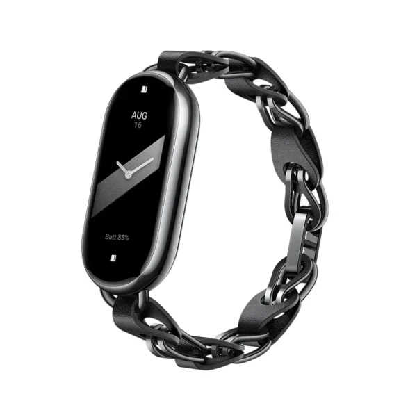 Xiaomi Smart Band 8/9 Zincir Kayış Siyah - Görsel 4