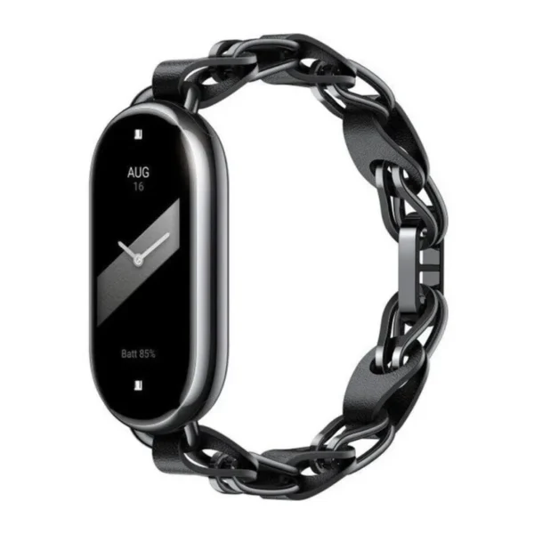 Xiaomi Akıllı Bant 8/9 Zincir Askı Siyah-Λουράκι Xiaomi Smart Band 8/9 Chain Strap Black-Xiaomi-Kktc