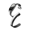 Xiaomi Smart Band 8/9 Çift Sarım Kayış Siyah ve Beyaz - Görsel 5