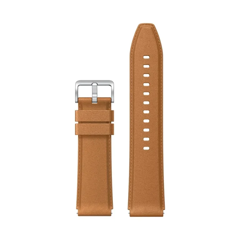 Xiaomi Watch S1/S1 Active/S1 Pro Deri Kayış Kahverengi (22mm)-Xiaomi Watch S1/S1 Active/S1 Pro Leather Strap Brown (22mm)-Xiaomi-KKTC