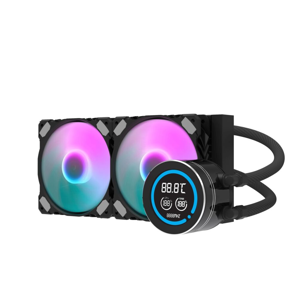 İşlemci̇ Fani Aigo Nebula Ai Dn240D 240Mm Siyah Sıvı Soğutma 1700/Am5