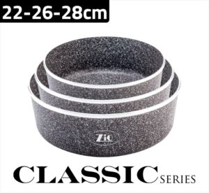 8107 Zio Fırın Tepsi Seti 3lü 22/26/28cm
