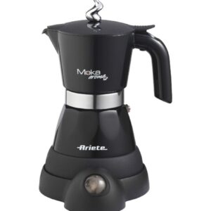 Elektrikli Moka Aroma (2 veya 4 fincan) özgün ve çekici bir tasarıma sahiptir. Ev ve ofis için idealdir. Basit ve etkili kullanımı ile her zaman lezzetli ve eşsiz aromalı bir kahve içmenizi sağlar. Günün her saati kahve içenler için ideal bir kahve yapma makinesidir. Her yere taşınmanıza imkaan sağlyacak kadar hafif (750 gr) ve güçlü (400 Watt)