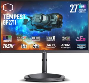 Cooler Master 27" Tempest Gp2711 Mini Led 1Ms 165Hz Hdmi