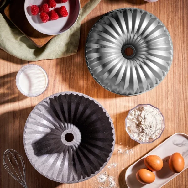 Griss Hardstone Gri Döküm Kek Kalıbı 24 Cm