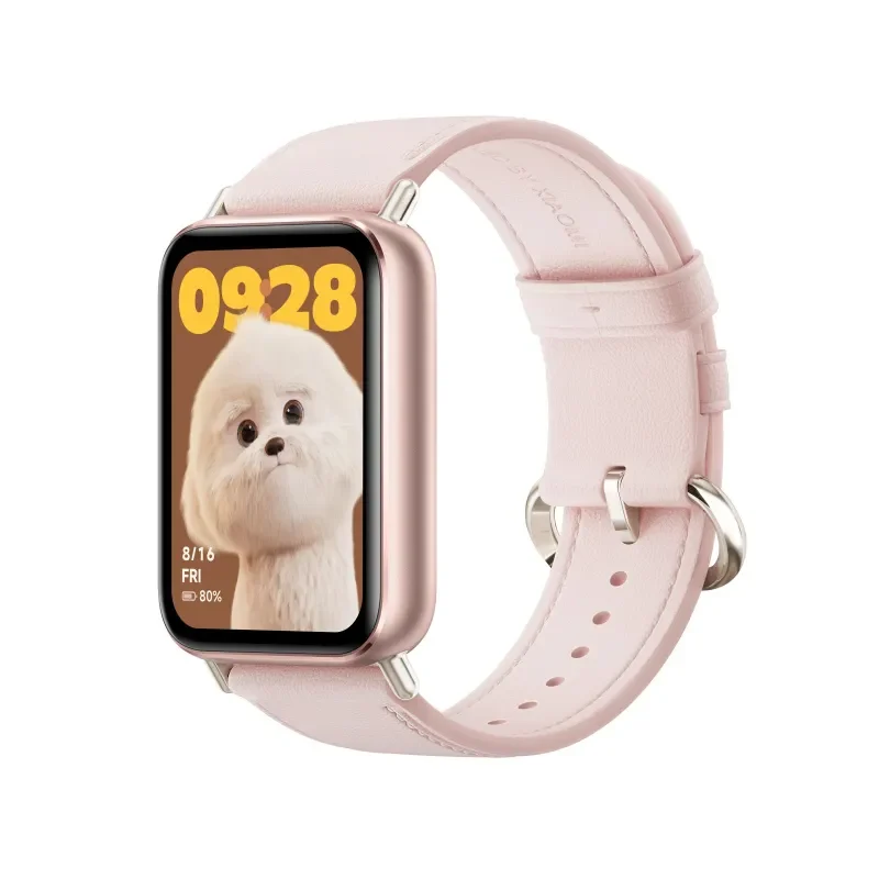 Xiaomi Deri Hızlı Serbest Bırakma Kayışı Pembe (22Mm)-Xiaomi Leather Quick Release Strap Pink (22Mm)-Xiaomi-Kktc