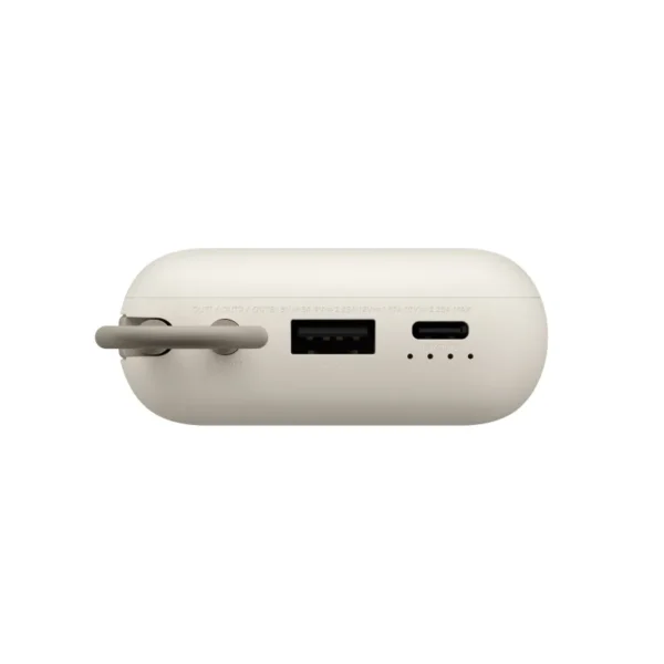 Xiaomi Power Bank 22.5W 10000Mah (Entegre Kablo) Bej - Görsel 5