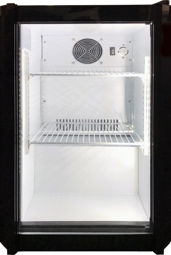 T 80 Arrow Işıklı Camlı Siyah Statik 80Lt. Mini Buzdolabı - Görsel 4