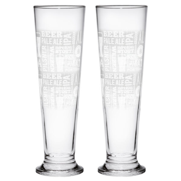 Bira Bardağı Cerve World Siena (2'Li Set) M88760 Şeffaf