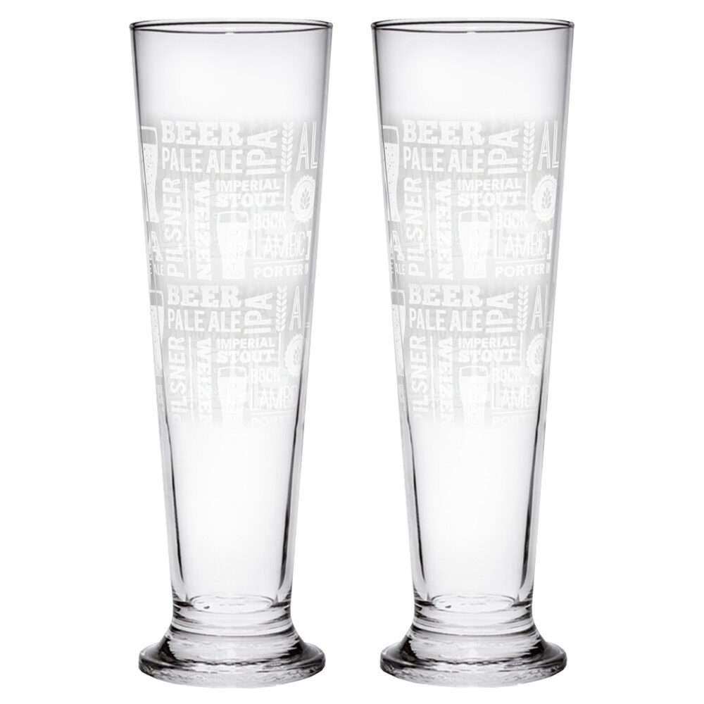 Bira Bardağı Cerve World Siena (2'Li Set) M88760 Şeffaf
