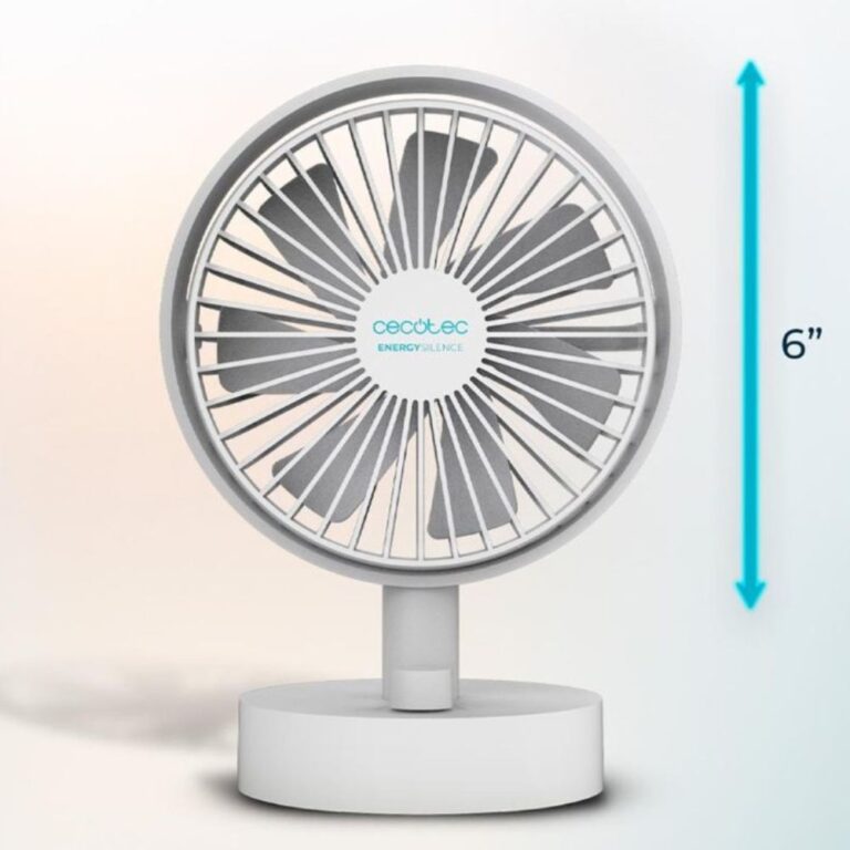 CECOTEC EnergySilence 2000 Taşınabilir 08354 Beyaz Pille Çalışan 6" Masaüstü Fan