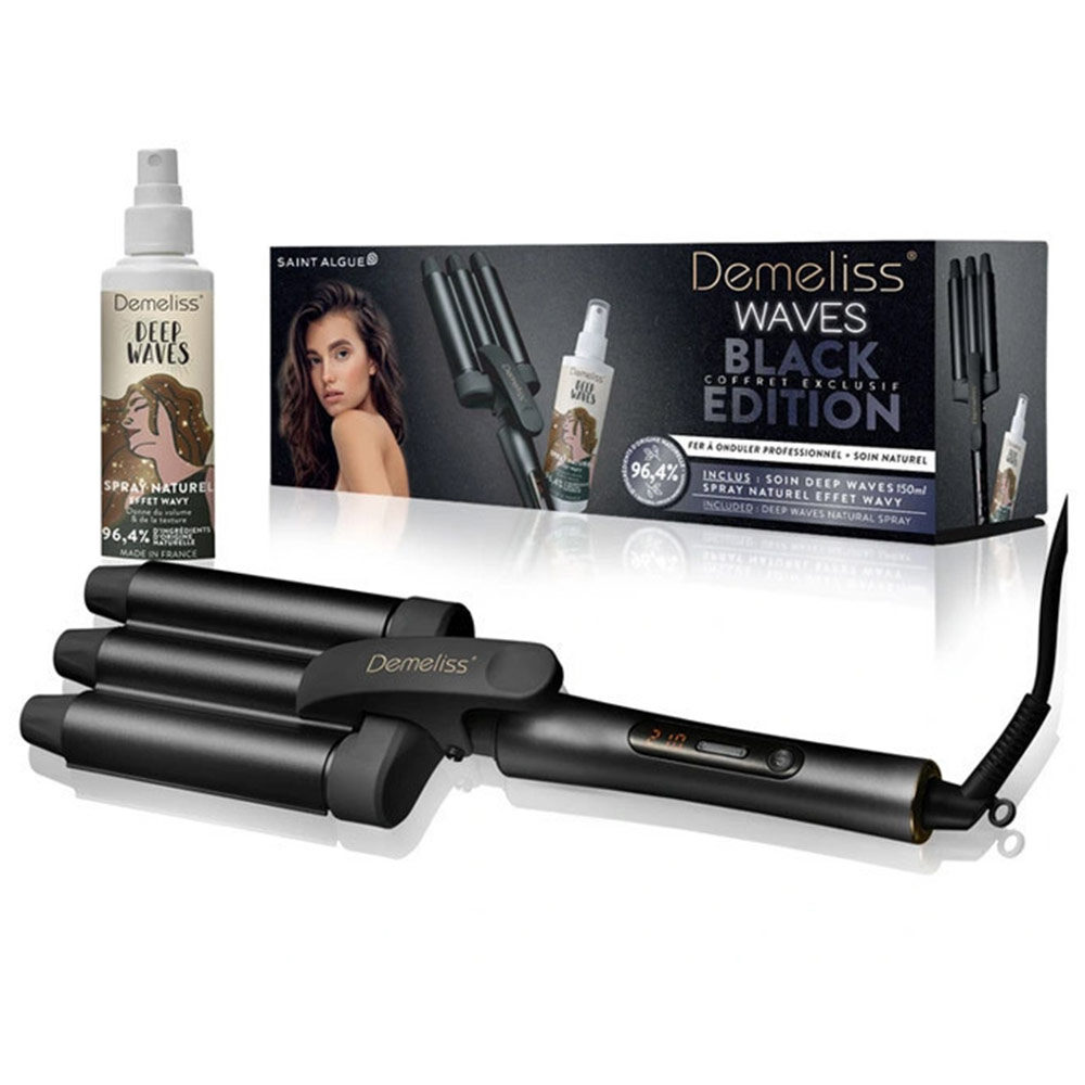 Dalgalı Saçlar Için Saç Maşası Demeliss Triple Waver Sa-2002 Siyah