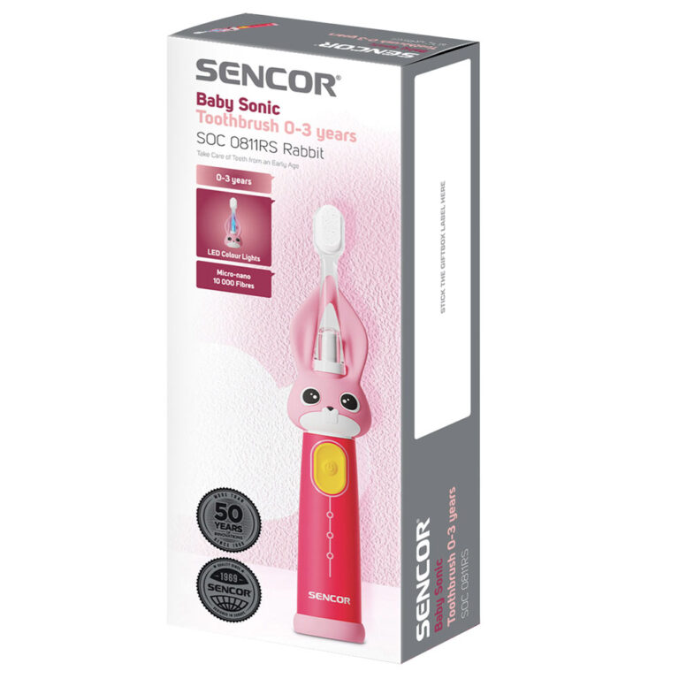 Elektrikli Diş Fırçası SENCOR Kids Sonic SOC 0811RS Tavşan Pembe