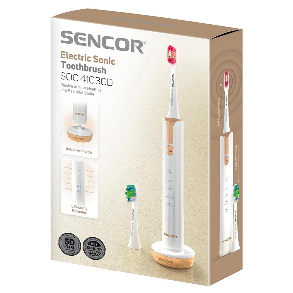 Elektrikli Diş Fırçası SENCOR SOC 4103GD beyaz/altın