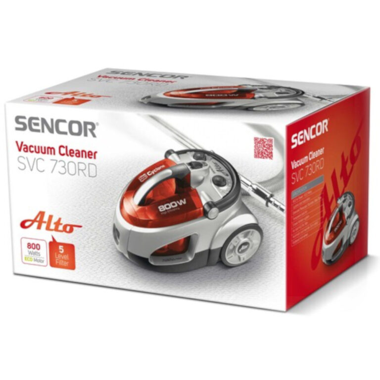 Elektrikli süpürge SENCOR SVC 730RD gümüş/kırmızı