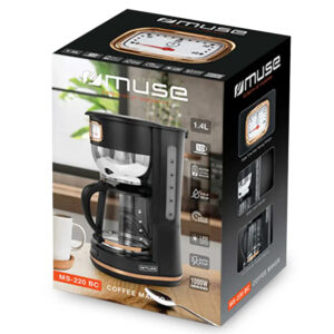 Filtre Kahve Makinesi MUSE MS-220 BC siyah/altın