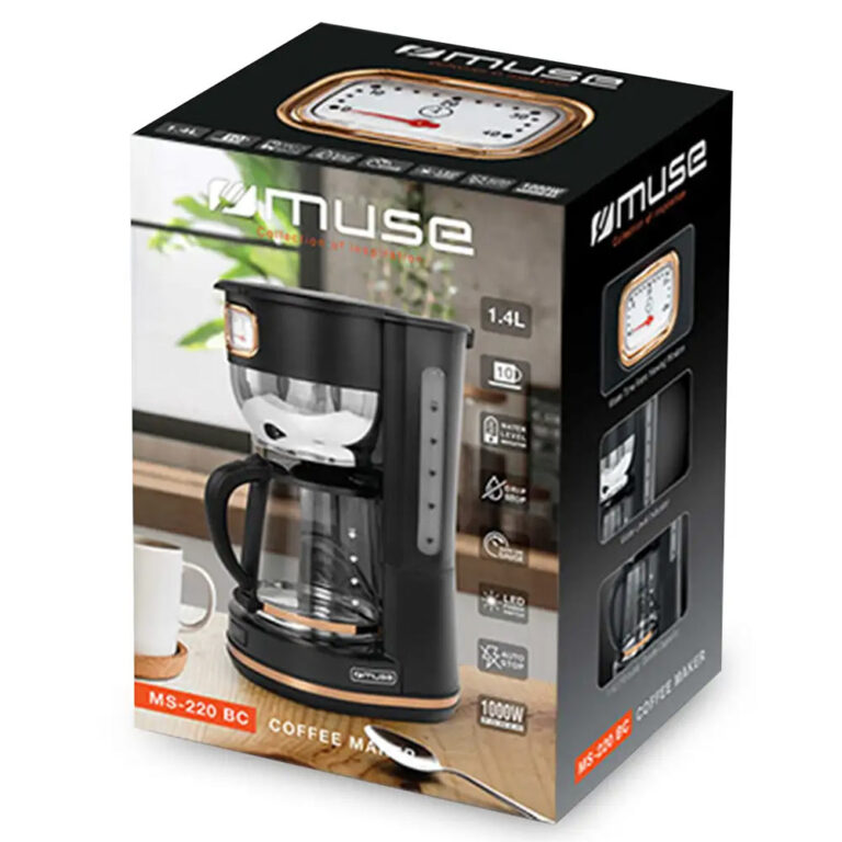 Filtre Kahve Makinesi MUSE MS-220 BC siyah/altın