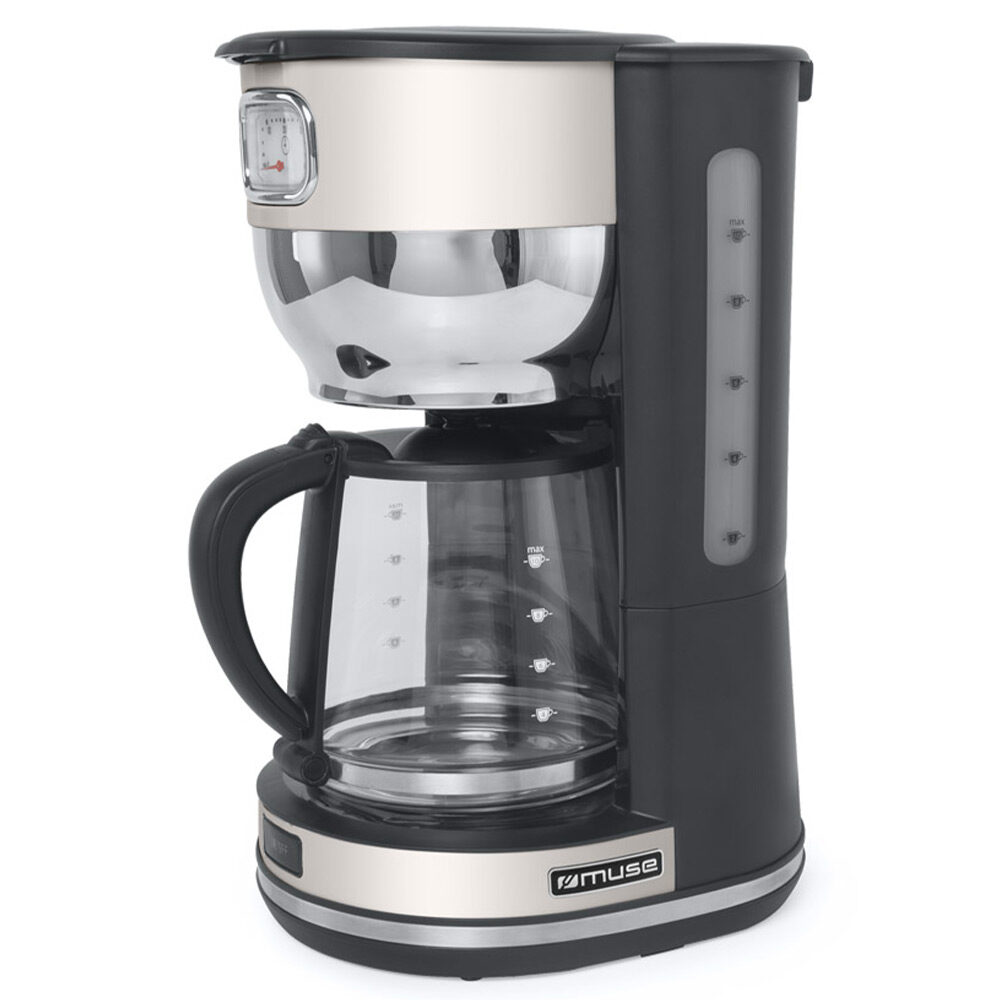 Filtre Kahve Makinesi Muse Ms-220 Sc Siyah/Krem