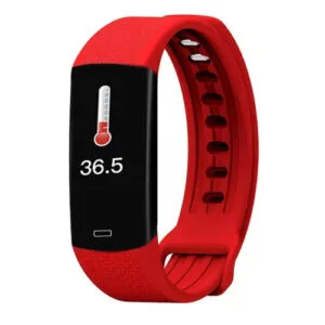 Fitness Bileklik ve Termometre LAMTECH Akıllı Bileklik Kırmızı