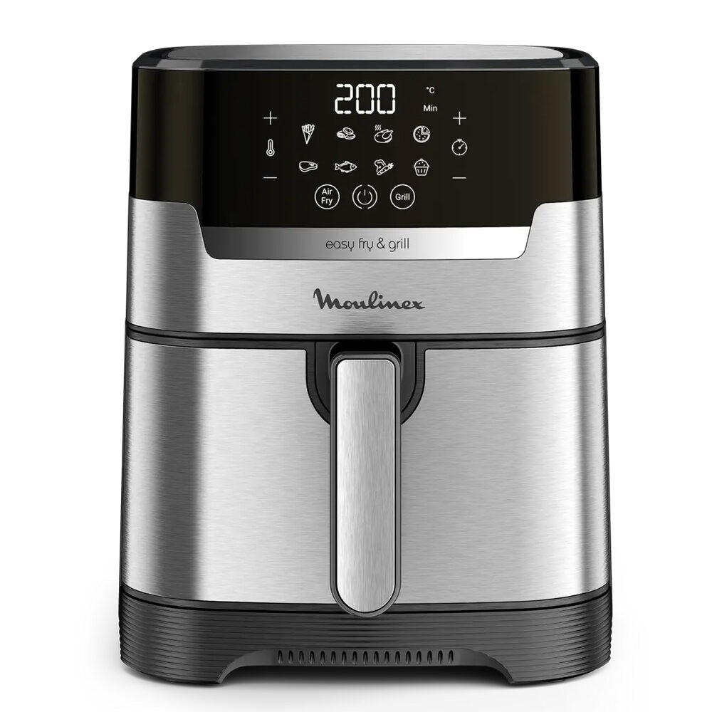 Hava Fritözü Moulinex Easy Fry &Amp; Grill Dijital Ez505D10 Siyah/Gümüş