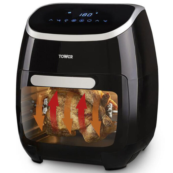 Hava Fritözü Tower Vortx Xpress Pro 5-In-1 T17039 Siyah