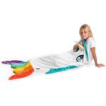 KANGURU Çocuklar için Yıldız Balığı Desenli Battaniye 135cm 1282