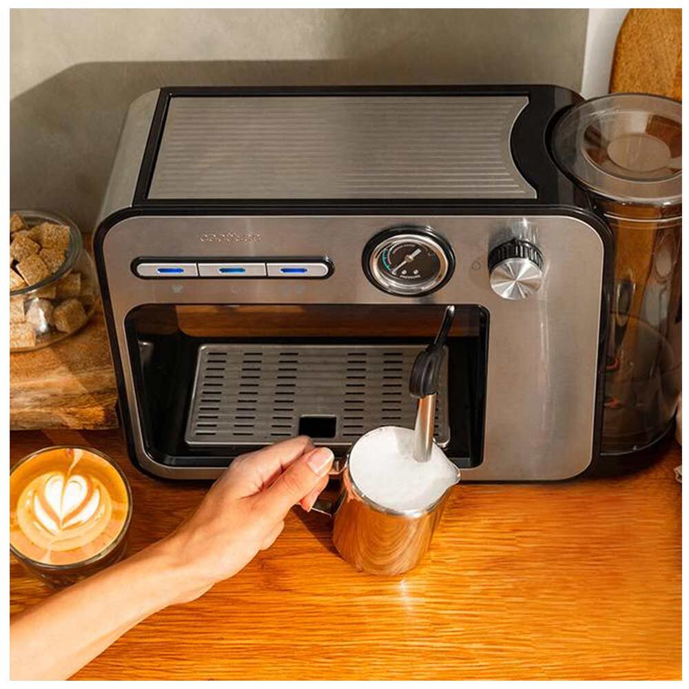Kahve Makinesi Espresso CECOTEC Power Espresso 20 Kare Pro 01983 gümüş/siyah
