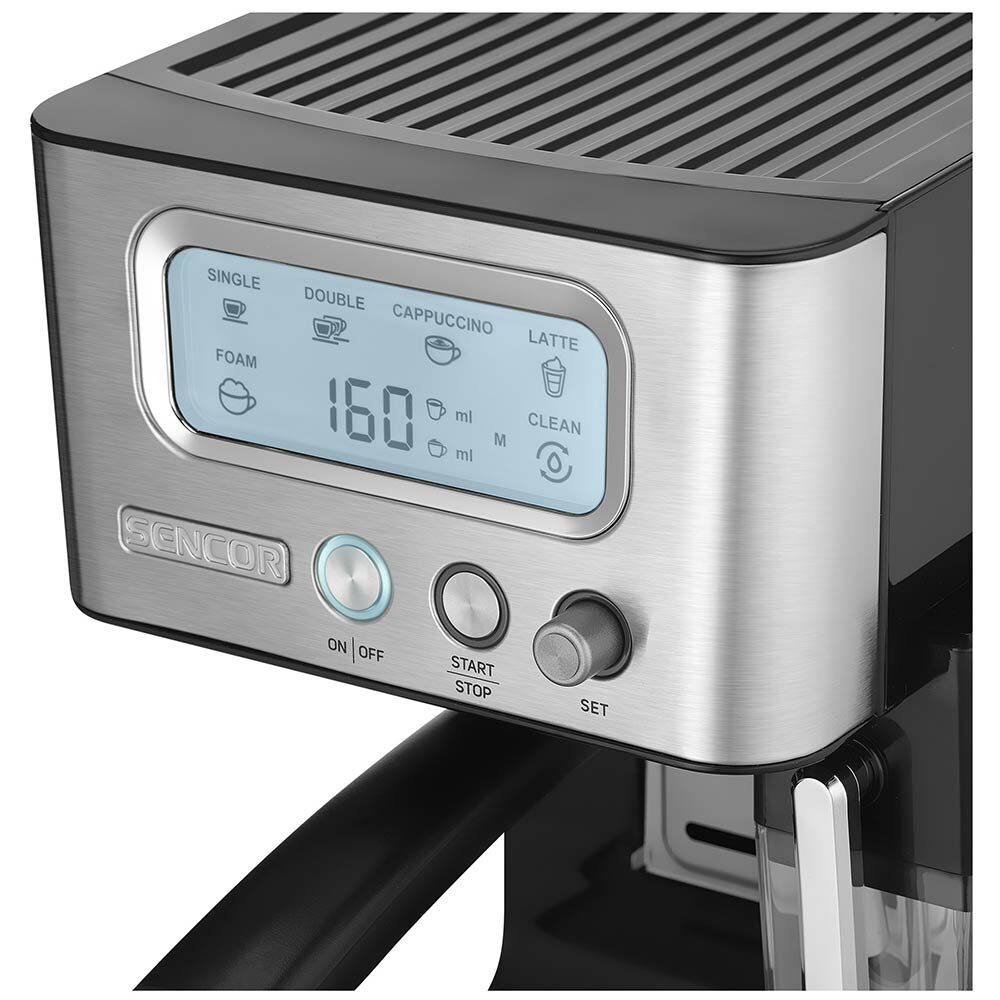 Kahve Makinesi Espresso Sencor Ses 4090Ss Siyah/Gümüş