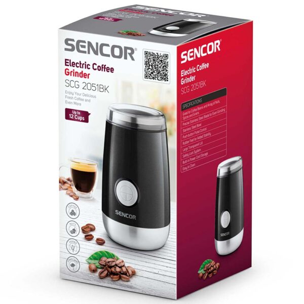 Kahve Ve Baharat Öğütücü Sencor Scg 2051Bk Siyah