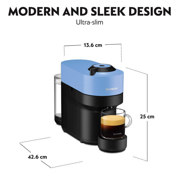 Kapsüllü Kahve Makinesi Nespresso Vertuo Pop Mavi - Görsel 5