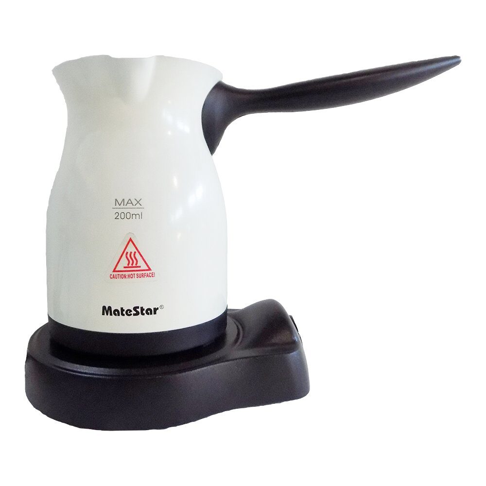 Kıbrıs Kahvesi Için Elektrikli Cezve Matestar Mat-600W Beyaz