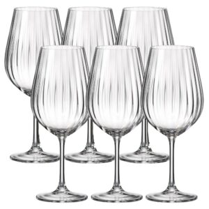 Kristal Şarap Bardağı KRALİYET KRİSTAL Bohemya Sarah Şelalesi (6'lı Set) 1SI80